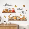 Tanlaby Kitchen Tableware Teapot Wall Sticker Kitchen Tableware Wall Sticker