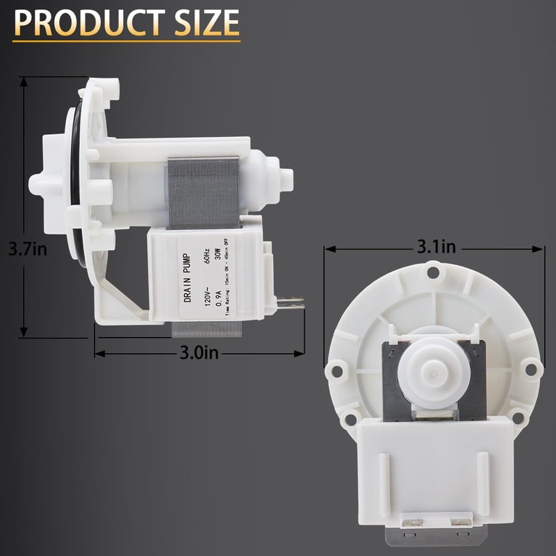 Siwdoy DP025-210 Dishwasher Drain Pump Compatible with LG Dishwasher