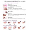 LYMCY Press on Nails Gradient Cat Eye Nails 24 Pieces