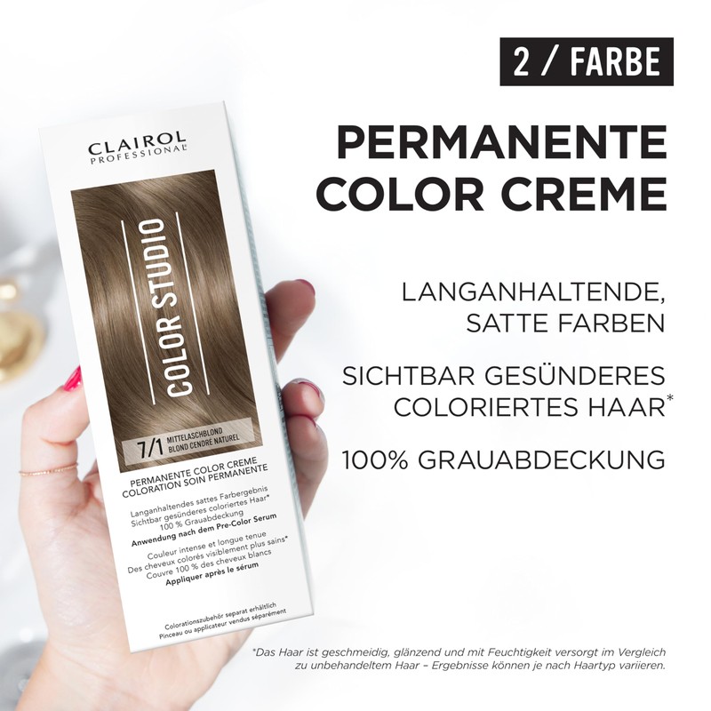 Clairol Professional Color Studio Permanent Hair Colour Medium Ash Blonde