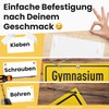 DankeDir! Gymnasium Grundschule - 30 x 20 cm plastic sign