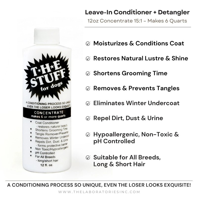 The Stuff Leave-in Dog Conditioner And Detangler Spray | 12Oz