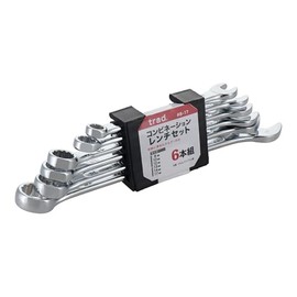 Trad Combination Wrench, Set, 6 Pairs, 8 – 17