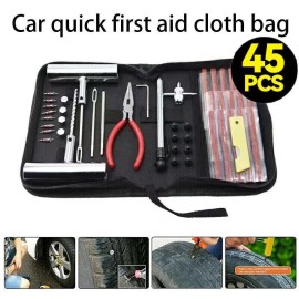 Unbranded 45PC DIY Tire Kit Tire Repair Plug Car Flat Repair Truck Motorcycle Home Patch