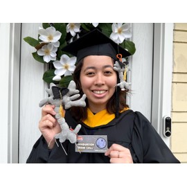 GIANTmicrobes Graduation Brain Cell Plush, graduation plush 2025, graduation stuffed animal 2025, graduation gifts class of 2025, nurse graduation gift, medical school graduation gifts