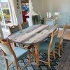 Rustic Board Oval Fitted Tablecloths, Farmhouse Wood Texture Elastic Edged
