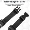 Bruislard 2 Pcs Replacement Backpack Waist Strap Black Backpacks Chest