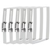 uxcell Rectangular Hose Clamps, 4" x 3" 304 Stainless Steel