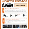 TENKIDOM Pickup Tailgate Assists Compatible with Toyota N400 Tacoma 2024-present
