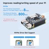 Waveshare PCIe to M.2 HAT+ Adapter with PoE Compatible with