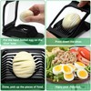Egg Slicer, Heavy Duty Metal Egg Slicer Cutter for Boiled