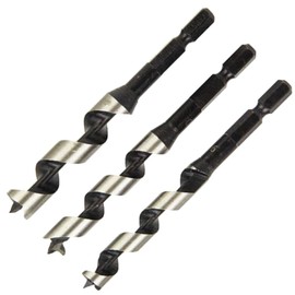 E – Value (i-baryu-) Hex Shank Wood For Impact Drill Set 3pcs 9, 10, 12 mm edsw – 4 Tip Triangle Type