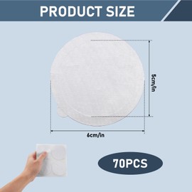 70Pcs 60mm Aluminum Foils Lids Seals Coffee Pods Seal Lids Reusable Pads Seals Lids Foil Sticker Seals Lids Compatible with Nespresso Vertuo Coffee Capsules