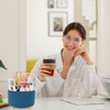 SKYDUE 360 Degree Rotating Desk Organizer, Dual-Purpose Pencil Pen Holder,