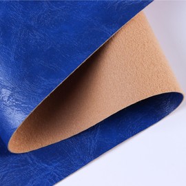 Caxilee Faux Leather Sheets for Craft One Roll Soft Textured Surface Solid Leather Fabric Sheets 12" x 53” (30cm x 135cm) Inch Large Size for Leather Earrings Bows Wallets DIY Projects (Royal Blue)