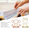 100pcs Binder Clips for Student Strong Clamping Force Metal Arrows