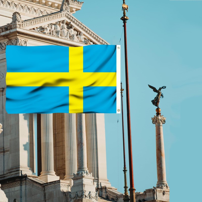 Sweden Swedish Flag 3x5 Three Layer & Double Sided Flag