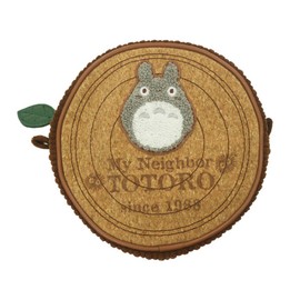 Marushin 1165045700 Pouch (Large) Ghibli My Neighbor Totoro Log Corduroy Cork Present Gift Birthday Makeup Cosmetic Accessory Case