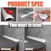 Shower Threshold Water Dam, Barrier Strip, Silicone Water-Blocking Self-Adhesive Sealant