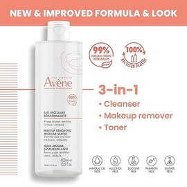Avène Desmaquillante, Agua Micelar, Piel Sensible, 100ml