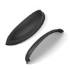 khtumeware 2 Pack 5" Drawer Pulls Matte Black Cabinet Cup