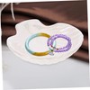 Ciieeo Ceramic Shell Shaped Jewelry Dish Trinket Holder for Rings