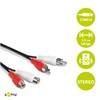 Wentronic 50025-GB 1.5m Audio Video Cable 2 x RCA Plug