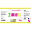 NADH 50 mg 60 Vegan Capsules, Laboratory Tested, High Dosage,