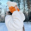 Winter Warm Mittens for Women,Touch Screen Gloves Women Knitted Gloves