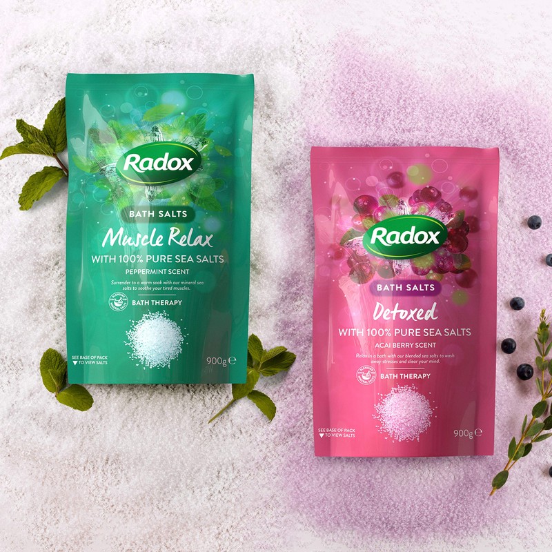 Radox Muscle Relax Peppermint Bath Salts, 900g