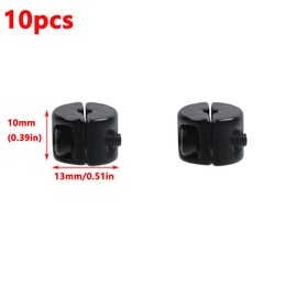 Antrader M3 Stainless Steel Wire Rope Cable Clip Clamp,10Pcs Wire Rope Clamp,Black