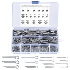 Cotter Pin Assortment, Stainless Steel Folding Cotter Pins, Spring Pin Set, Body Clips, Safety Cotter Pins, Spring Cotter Pin Clips for Cars, Motorhomes, Garden Tools (Model I)