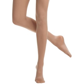 Danskin Women's Compression Footed Tight, Light Toast, B