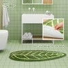 Sisher Monstera Leaf Rug Large Monstera Tufted Non Slip Mat