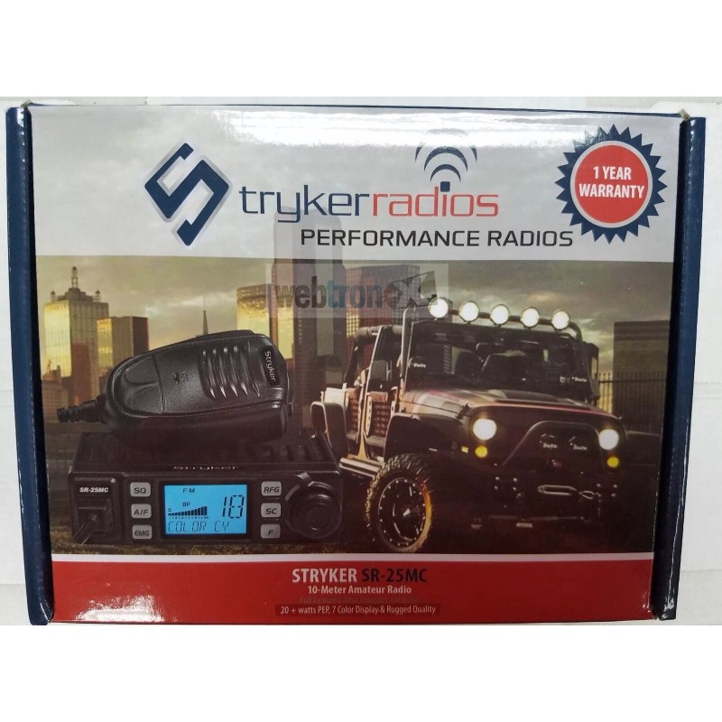 Stryker SR25MC Compact 20W AM/FM 10 Meter Amateur Radio