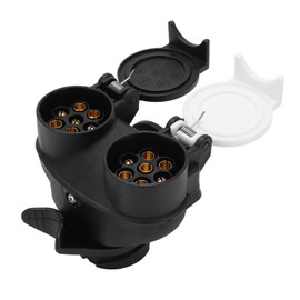 13 to 7 Pin Adapter N/S Type Waterproof Plug Socket Converter for Trailer Truck 12V European