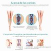 2 pantimedias de compresión de 20 a 30 mmHg opacas