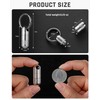 TISUR Titanium Small Pill Case,Mini Single Keychain Pill Holder Portable