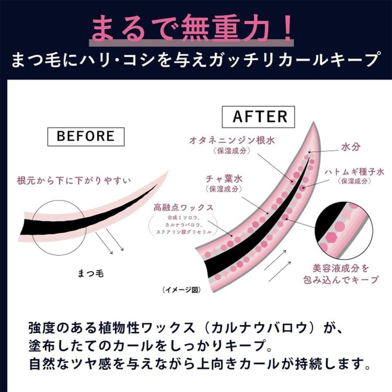 LIANGNISHI 9 Colors Mascara, Long Curl, Long Lasting Waterproof Mascara-01#