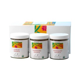 The Spice Hut Flavors of India, 3 Spice Blend Gift Set Sampler, Salt Free, 12 ounces