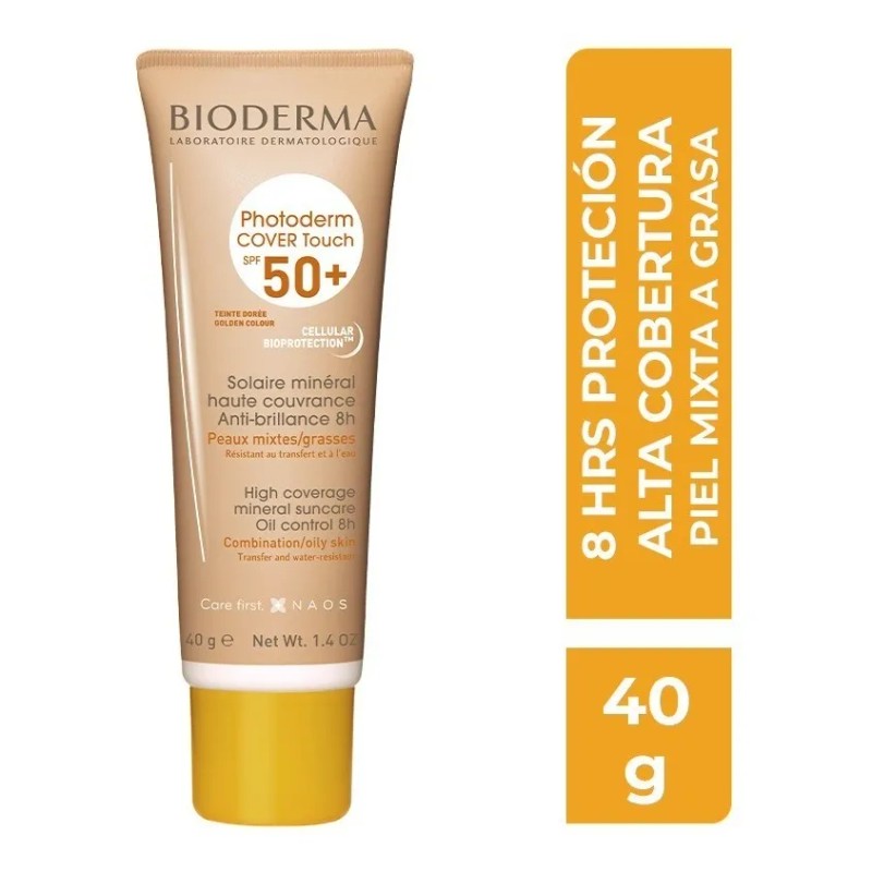 Photoderm Cover Touch Tono Dorado Spf 50+ 40ml Bioderma