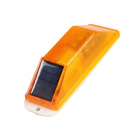 TATUM Solar Construction Warning Light, Solar Charging, Warning LED Light, Strobe, Equipped with Light Sensor, Automatic Turning Off, IP54, Emergency Signal Light, For Construction Sites, Roads, Etc.,