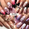 Summer Flower Nail Stickers - 5D Cherry Blossom & Plum