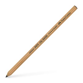 Faber-Castell PITT Monochrome Artists' Pencil, Black, Oil Base, No. 4 Hard