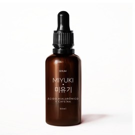 Miyuki - Sérum Facial con Ácido Hialurónico y Cafeína para Uso Diario, Hidrata, Ayuda a Reparar la Piel a Profundidad - Aporta Elasticidad, Frescura, Luminosidad y Combate los Signos del Envejecimiento – 30 ml