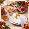 Gandeer 24 Pcs Rosh Hashanah Cloth Napkin, Wooden Apple Napkin