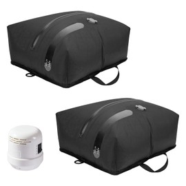 2 Pack TPU Vacuum Bags with Electric Air Pump, for Clothes, Reusable, Waterproof Travel Packing Cubes, Made of 70D Nylon, with Zip and Airtight Valve, Airtight Organiser