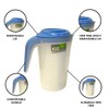 Eco 2L Semi Transparent Plastic Jug with Lid & Handle