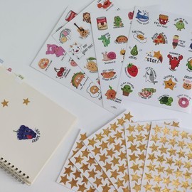 Funny Encouragement Stickers Star Stickers for Kids Reward, Motivational Teacher Stickers, Reward Stickers, School, Home, Bar, DIY and Office Decoration (Style1-8Sheets)