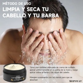 MOPOYAT - Crema para el crecimiento del cabello y la barba de cuarta generacin (20 ) Set de 3 piezas, promueve el crecimiento de los folculos pilosos 